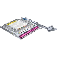 LISA fiber tray, OM4, 12x LC/PC duplex, 24x pigtails, TIA, heatshrink