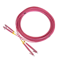 Patch cable duplex OM4, LC/PC-LC/PC, 1.8mm, 7.5m