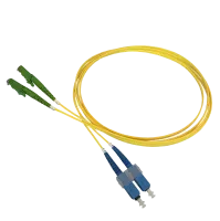 Patch cable duplex SM, E2000/APC-SC/PC, 2.0mm, 4m