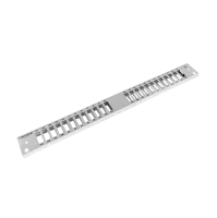 Patch panel front plate, 1U, 24x SC duplex, 19 inch, grey, Fibrain