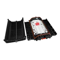 Fiber optic enclosure BPEO S2, 1x express, 16x branch, Corning