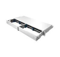 IANOS Chassis, lite, 8-slot, 1U, gray, Huber+Suhner