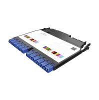 IANOS splice module, SM, 12x LC/PC duplex, 24x pigtails, TIA, Heatshrink, Huber+Suhner