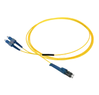 Patch cable duplex SM, LC/PC(uni)-SC/PC, 2.0mm, 6m