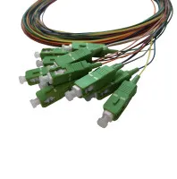 Pigtail Set, 12-piece, SM, SC/APC, Colored, 2 m, Maunt