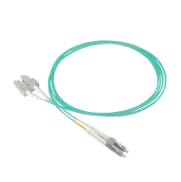 Patch cable duplex OM3, LC/PC-SC/PC, 1.8mm, 9m