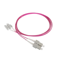 Patch cable duplex OM4, SC/PC-SC/PC, 1.8mm, 1m