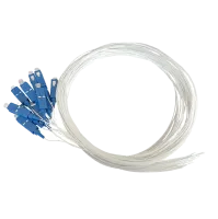 Pigtail set 12pcs, SM, SC/PC, white, 2m