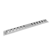 Patch panel front plate, 1U, 12x SC duplex, 19 inch, grey, Fibrain