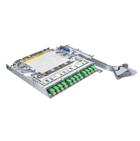 LISA fiber tray, SM, 12x SC/APC simplex, 12x pigtails, TIA, heatshrink