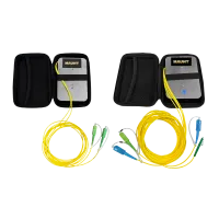 OTDR launch cable reel set, calibrated, 2x 1000m, SC/PC-SC/APC, SC/PC-LC/APC 1x 1000m, SC/APC-SC/APC, SM, 2.0mm, 5m