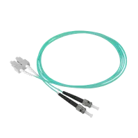 Patch cable duplex OM3, SC/PC-ST/PC, 1.8mm, 2m