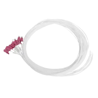 Pigtail set 12pcs, OM4, LC/PC, white, 2m