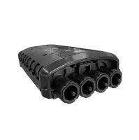 Fiber optic enclosure BPEO S1, 4x cable entry, 12x splice cassette, Corning