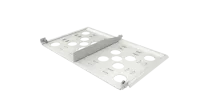 IANOS Rear Cable Manager, 1U, Gray, Huber+Suhner