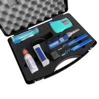 Fiberglass cleaning and inspection case complete