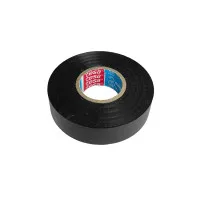 Insulation Tape, 19 mm, Black, 25 m, Tesa