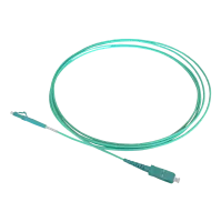 Patch cable easy-strip simplex, OM3, LC/PC-SC/PC, 2mm, 10m, for use with pre-/aspan reel