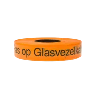 Warning ribbon fiberglass, 40x0.11mm, roll 250m, orange
