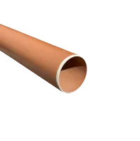 PVC pipe, SN8, 110mm, without sleeve, 5m, orange