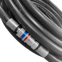 Air hose MicroFlow/NanoFlow, 3/8inch, supersoft, with cejn fittings, 10m, Fremco
