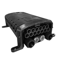 Fiber optic enclosure BPEO 1.5 FDP, empty, 13x 3.5-9.5mm, 4x 5-18mm, 12x welding cartridge, 1x bracket, Corning
