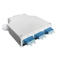DIN Rail, 6-way, SM, SC/PC, duplex, complete