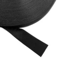 BTB Hook-and-Loop Tape, 19.05 mm, black, 22.9 m roll, Velcro