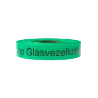 Warning tape fiberglass, 40x0.11mm, roll 250m, green