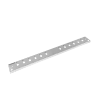 Patch panel front plate, 1U, 12x ST, 19 inch, grey, Fibrain