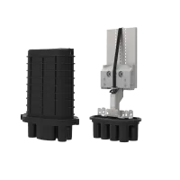 Fiber optic enclosure GRP 2x 96v + 2x 48v (total 144 splices), Optotec