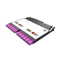 IANOS splice module, OM4, 12x LC/PC duplex, 24x pigtail, TIA, heatshrink