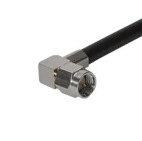 Connector, right-angle, 50 Ohm, SMA/male, Huber+Suhner (16 SMA-50-4-77/133NE)