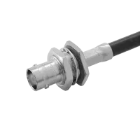 Connector, straight bulkhead, 50 Ohm, BNC/female, Huber+Suhner (24 BNC-50-4-10/133NE)