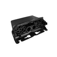 Fiber optic enclosure BPEO S0, 12x drop cable, 4x splice cassette, Corning