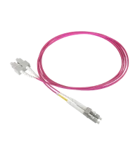 Patch cable duplex OM4, LC/PC-SC/PC, 1.8mm, 3m
